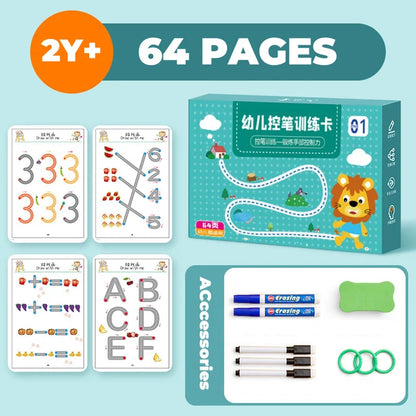 Montessori Drawing Toy Set for Toddler Math and Shape Learning