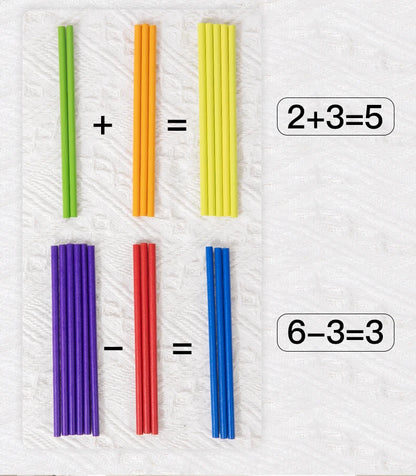 Montessori Wooden Counting Sticks Toy for Kids