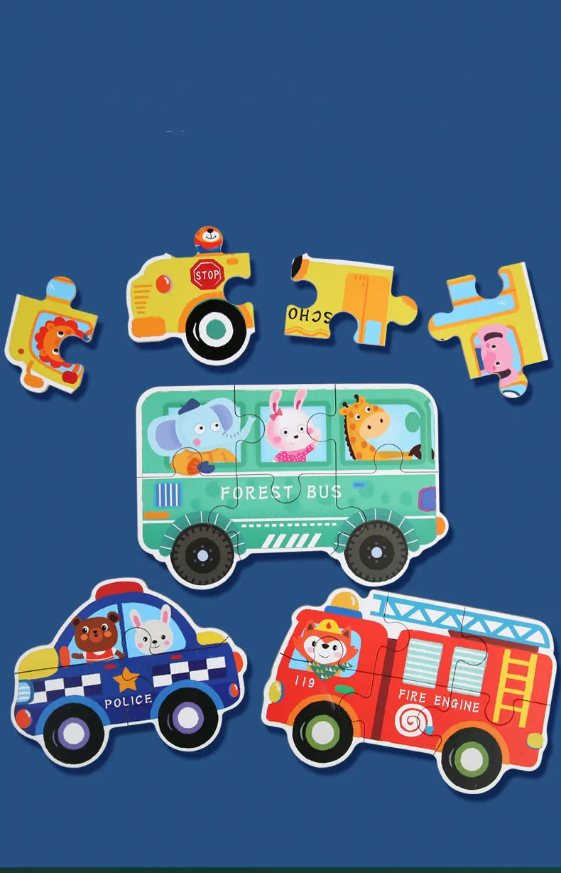 Alphabet and Number Wooden Puzzle for Toddlers 1-3 Years