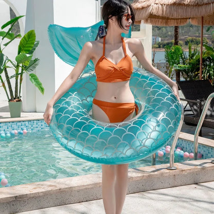 Mermaid Backrest Pool Float for Adults and Teens