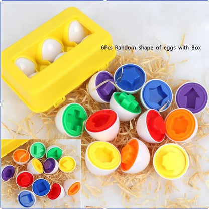Montessori Shape Matching Smart Egg Toy for Kids 2-4 Years