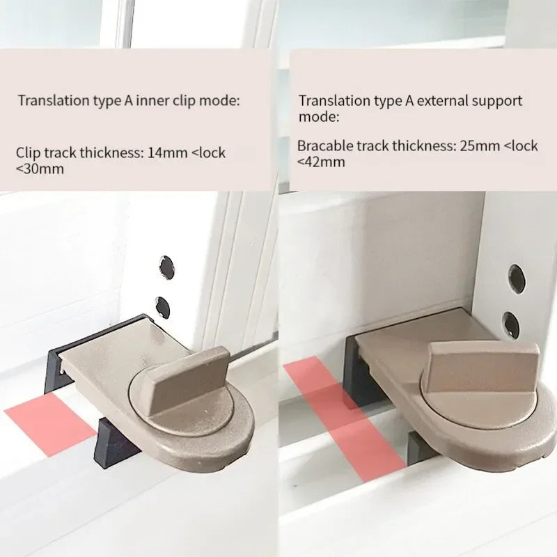 Child Safety Window Lock - Adjustable Security Latch