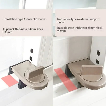 Child Safety Window Lock - Adjustable Security Latch