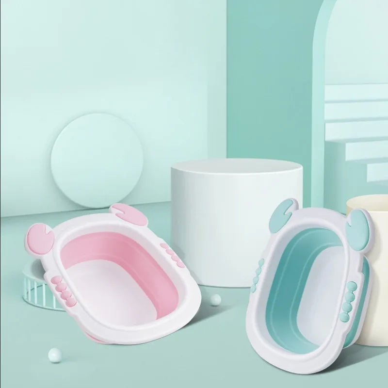 Foldable Baby Bath Tub for Travel - Lightweight & Compact