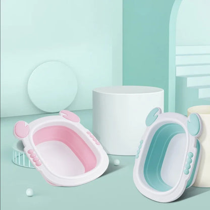Foldable Baby Bath Tub for Travel - Lightweight & Compact