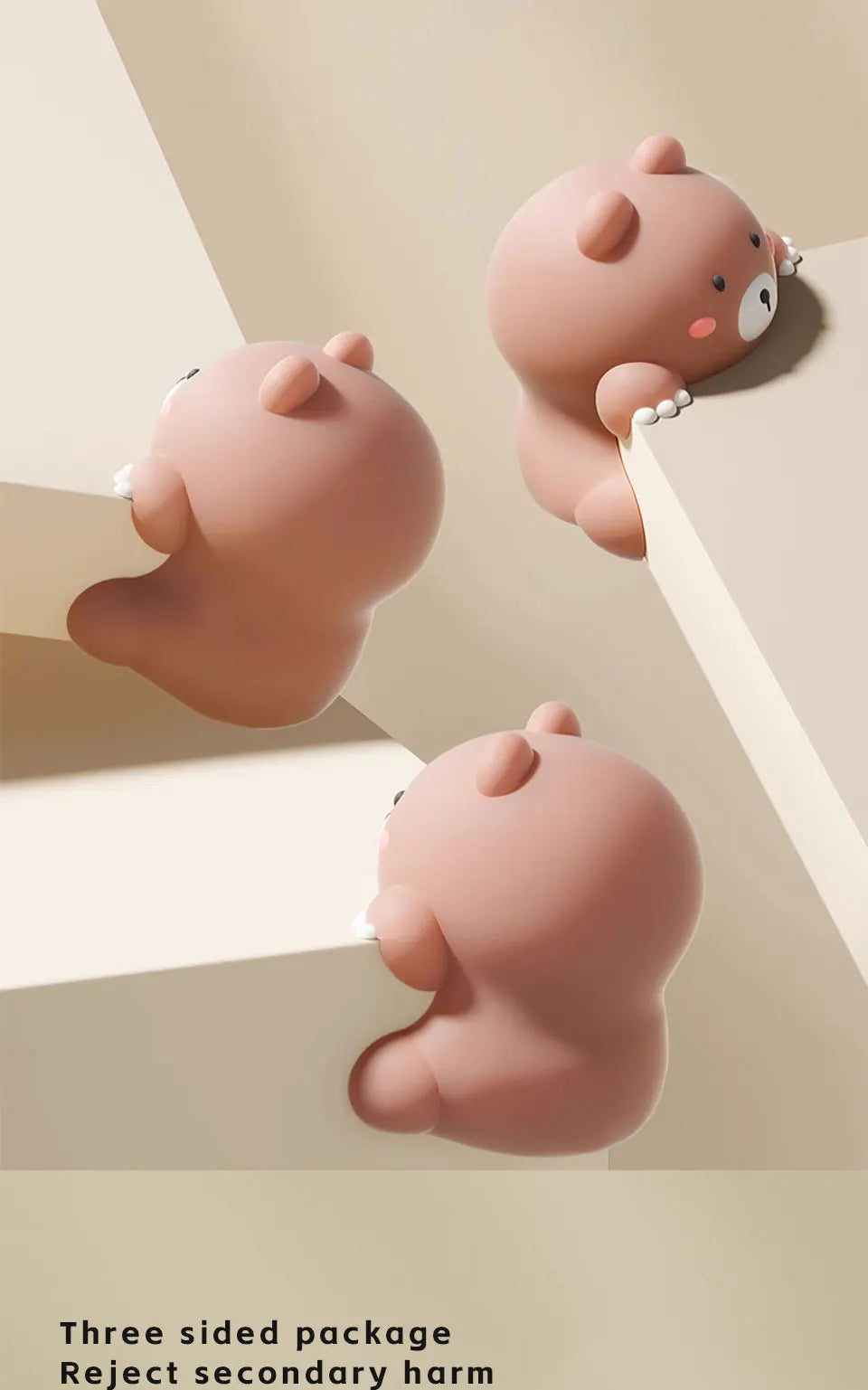 Silicone Corner Protectors for Baby Safety - Cute Cartoon Design