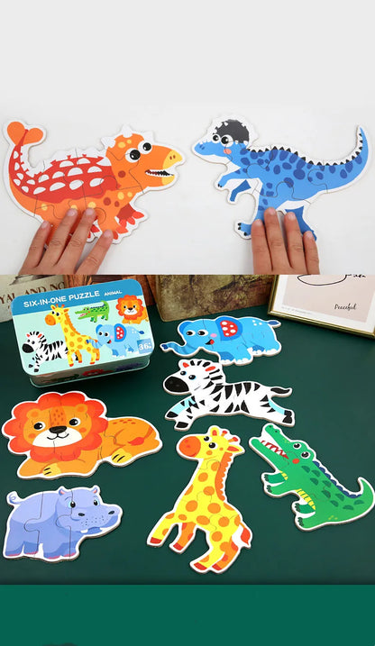 Alphabet and Number Wooden Puzzle for Toddlers 1-3 Years