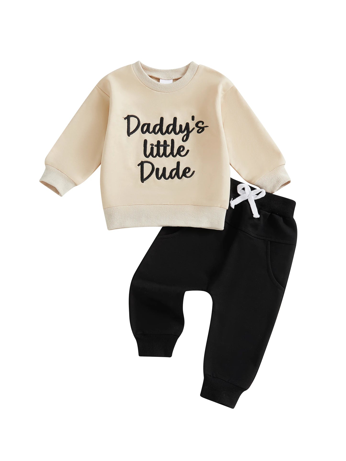 Embroidered Sweatshirt & Joggers Set for Toddler Boys
