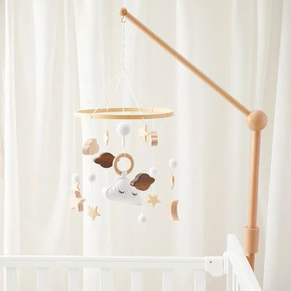 Musical Baby Cloud Rattle & Crib Mobile for Newborns