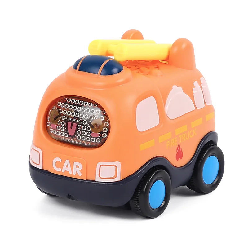Soft Rubber Push and Go Cars for Infants 6-12 Months