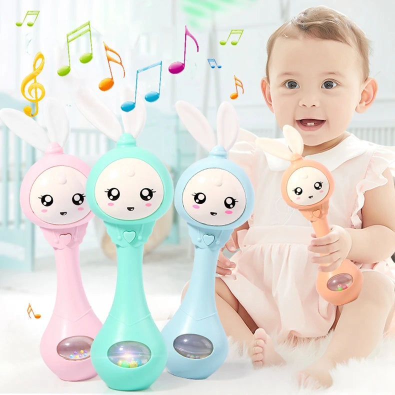 Smart Bunny Musical Rattle Toy for Newborns and Infants