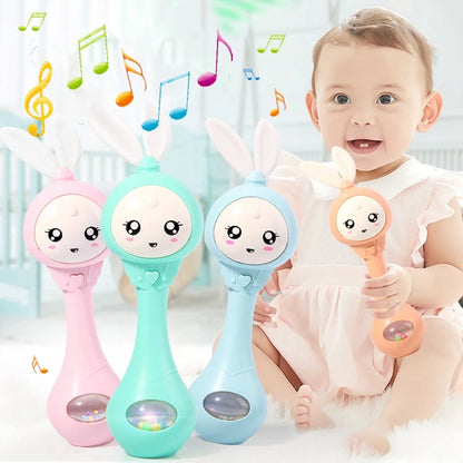 Smart Bunny Musical Rattle Toy for Newborns and Infants