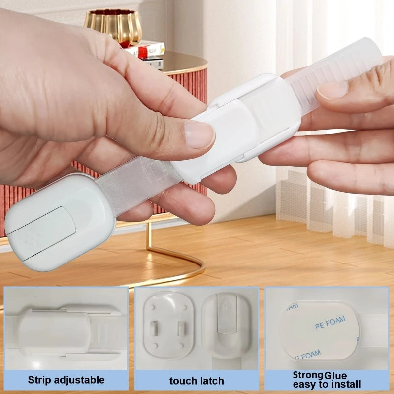 Child Safety Cabinet Locks - Adhesive Drawer Latches