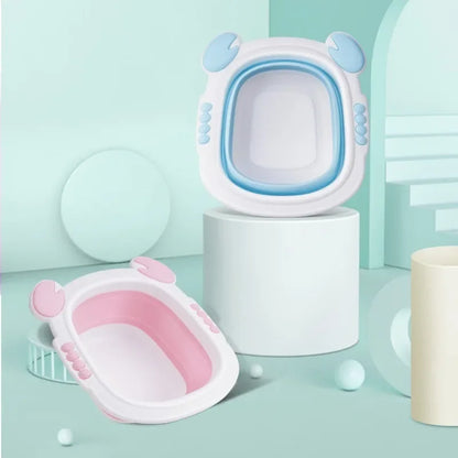 Foldable Baby Bath Tub for Travel - Lightweight & Compact