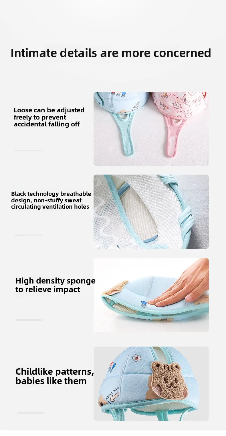 Toddler Safety Helmet for Crawling & Walking, Cute Design