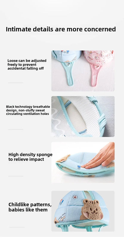 Toddler Safety Helmet for Crawling & Walking, Cute Design