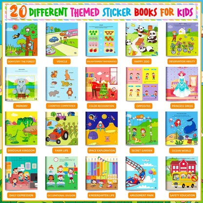 Kawaii Sticker Book for Kids - Educational DIY Puzzle Activity