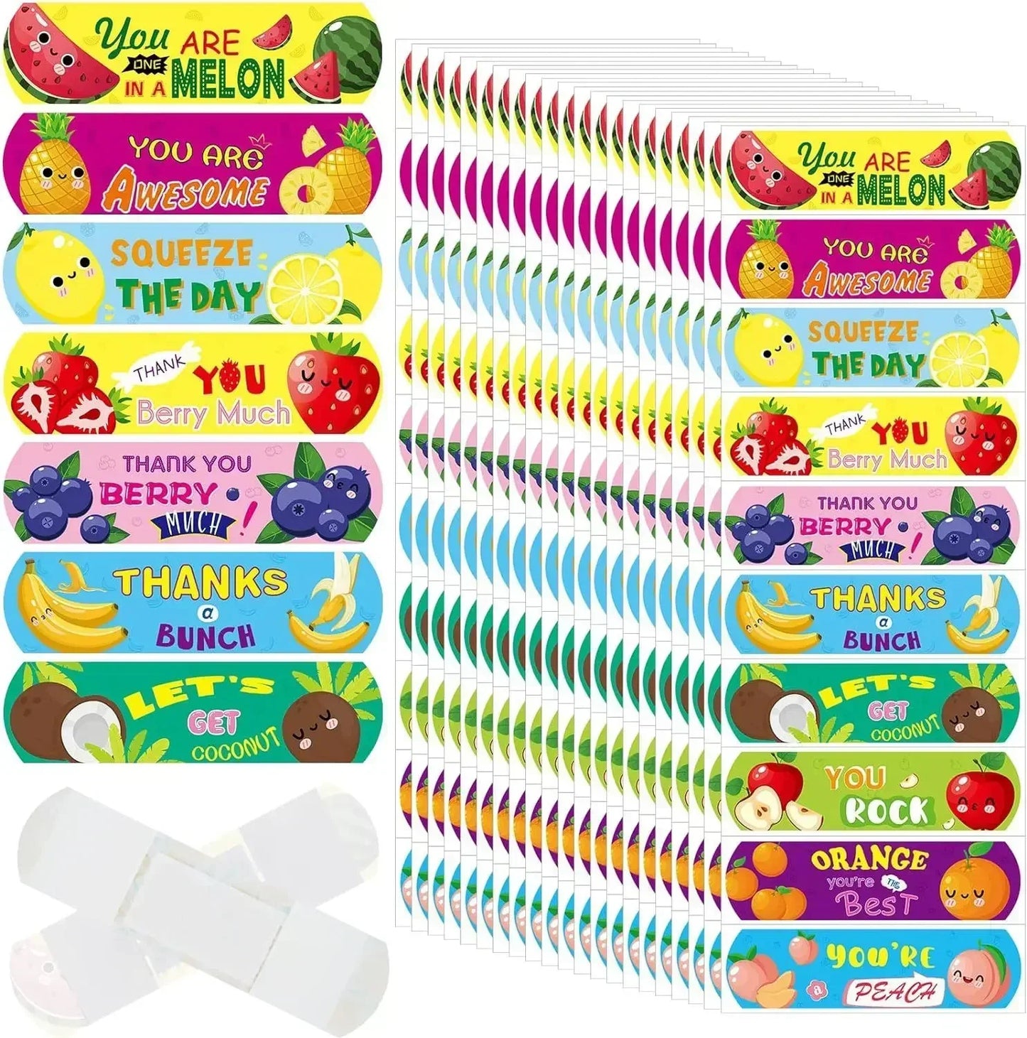 10pcs Cartoon Mermaid Horse Adhesive Bandages for Kids