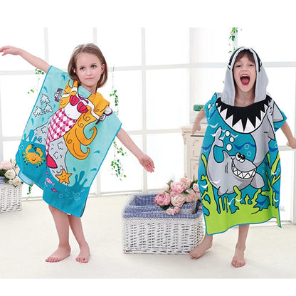 Dinosaur Hooded Bathrobe for Kids and Infants