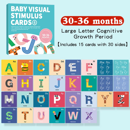 High Contrast Montessori Vision Cards for Babies 0-12 Months