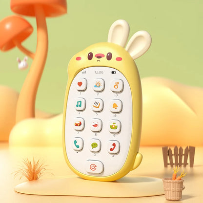 Baby Rabbit Puzzle Mobile Phone Toy - Chewable Music Fun