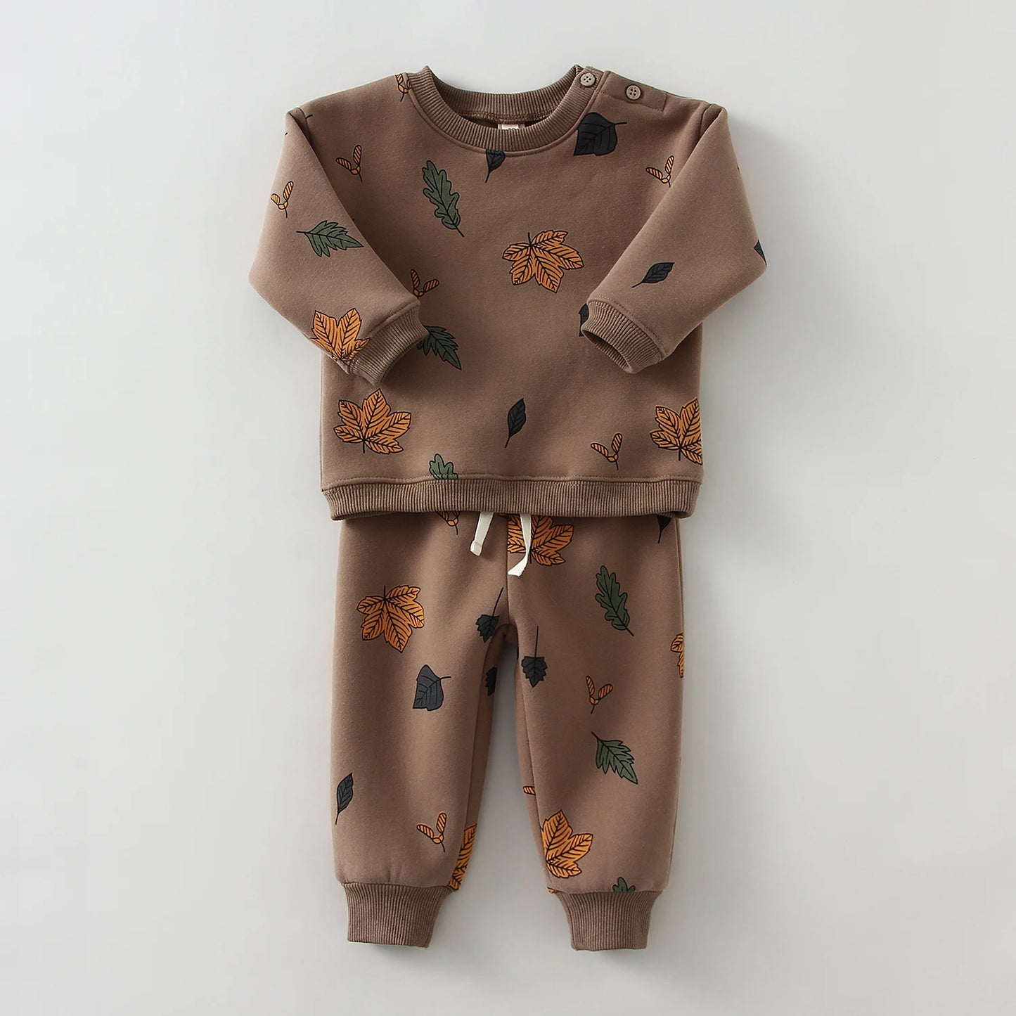 Toddler Fleece Sweater and Pants Set for Spring/Autumn