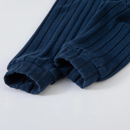 Boys' Two-Piece Warm Collar Suit for Autumn & Winter