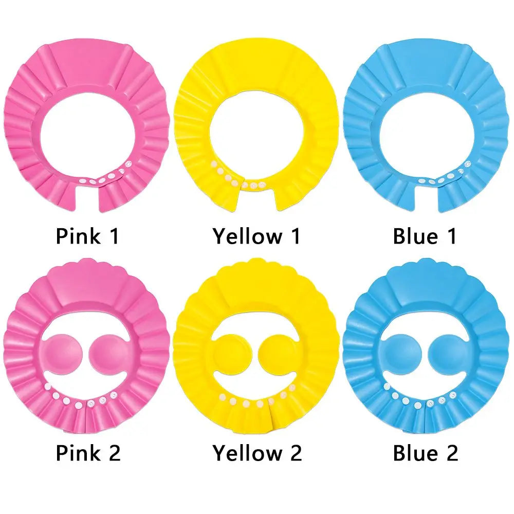 Kids Adjustable Hair Wash Shower Cap with Ear Protection