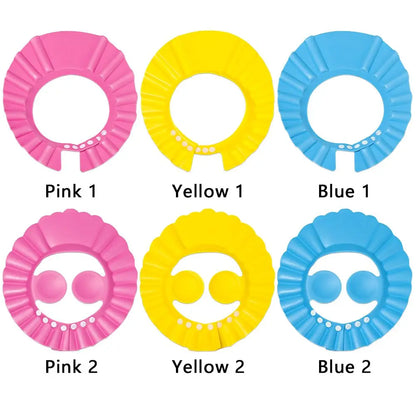 Kids Adjustable Hair Wash Shower Cap with Ear Protection