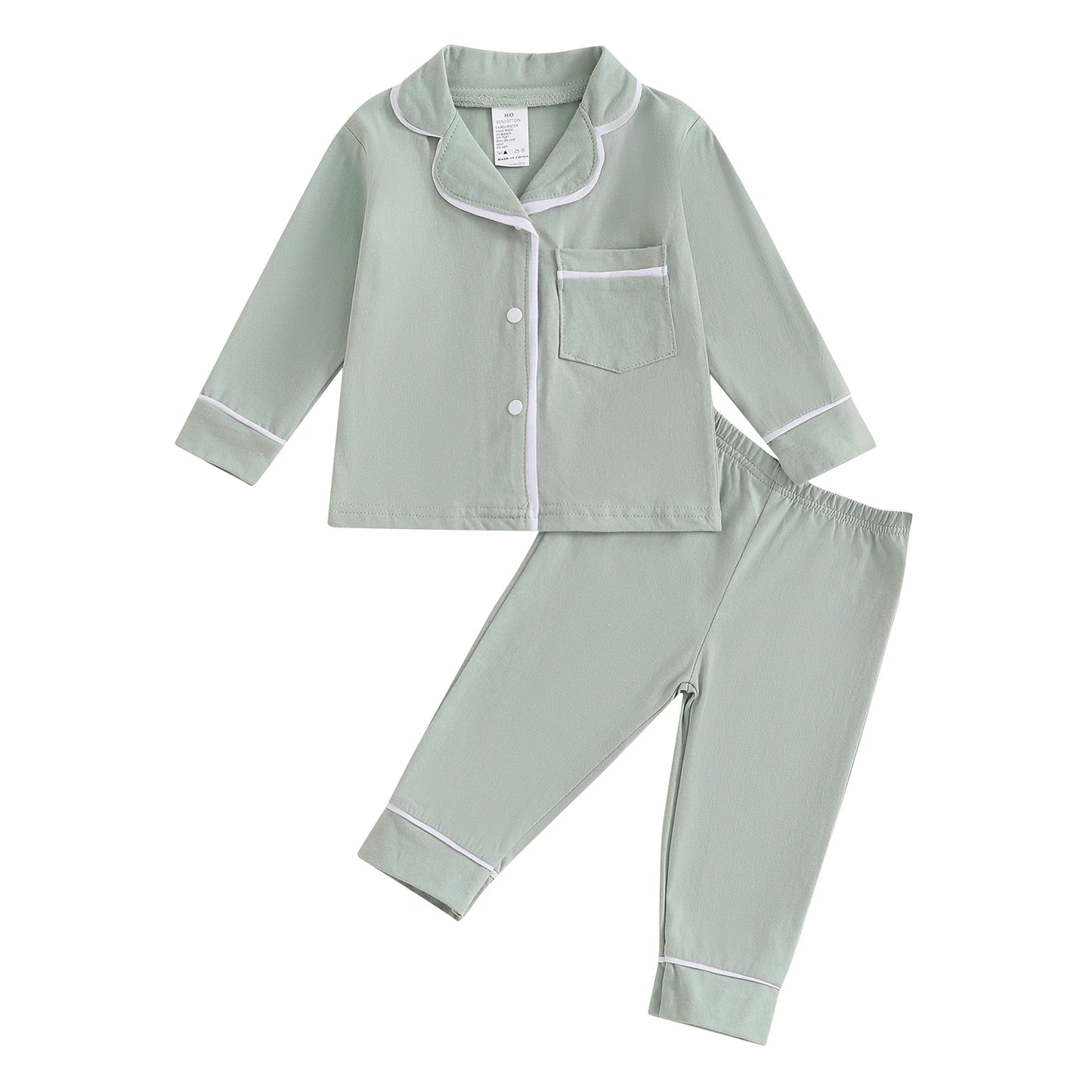 Toddler Fall Pajama Set for Boys and Girls - 10 Colors