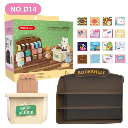 1:12 Miniature Forest Family Kitchen Set for Dollhouses