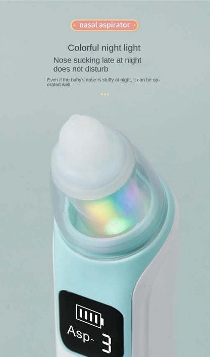 Silent Electric Nasal Aspirator for Babies - USB Rechargeable