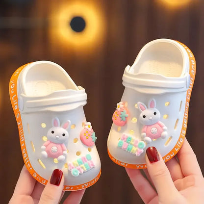 Soft Sole Baby Sandals with Cute Cartoon Designs