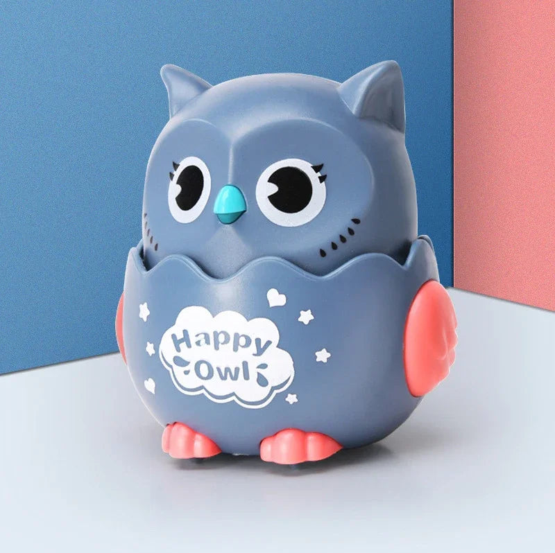 Interactive Wind-Up Owl Toy for Kids - Fun Mechanical Play