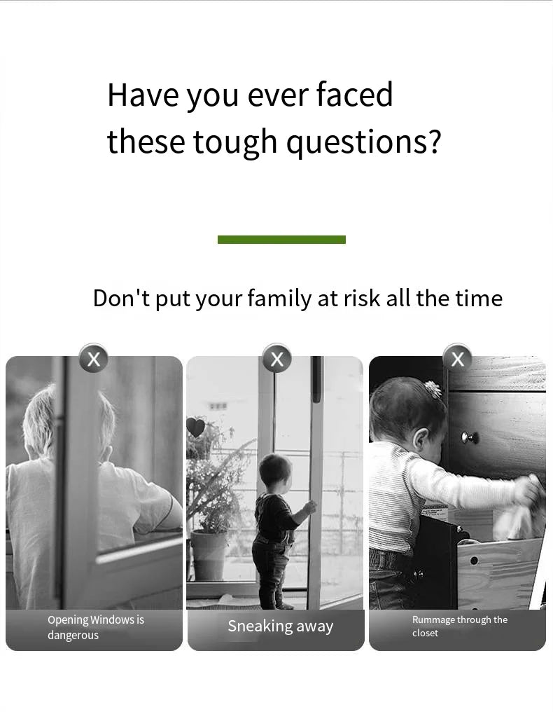 Adjustable Child Safety Locks for Windows and Doors