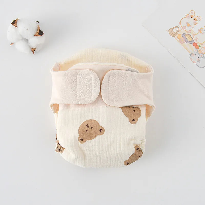 Summer Cotton Reusable Baby Training Pants with Cartoon Design