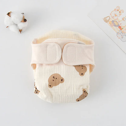 Summer Cotton Reusable Baby Training Pants with Cartoon Design