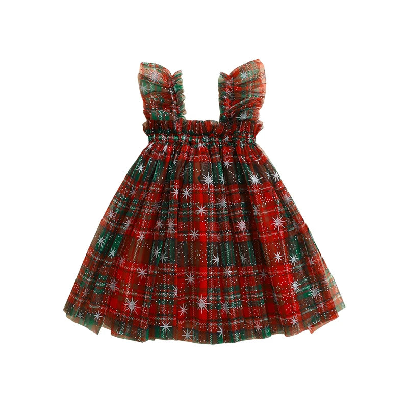 Toddler Christmas Tutu Dress for Baby Girls, Sizes 6M-4Y