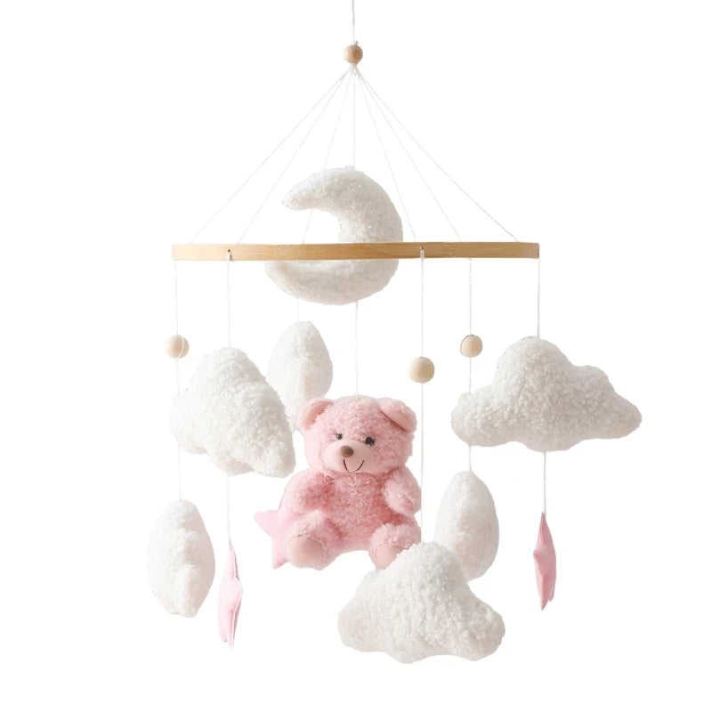 Forest Animal Crib Mobile Rattle Toy for Infants 0-12 Months