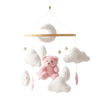 Forest Animal Crib Mobile Rattle Toy for Infants 0-12 Months