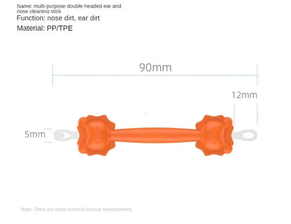 Silicone Baby Ear Wax Cleaner with Double-Headed Spoon