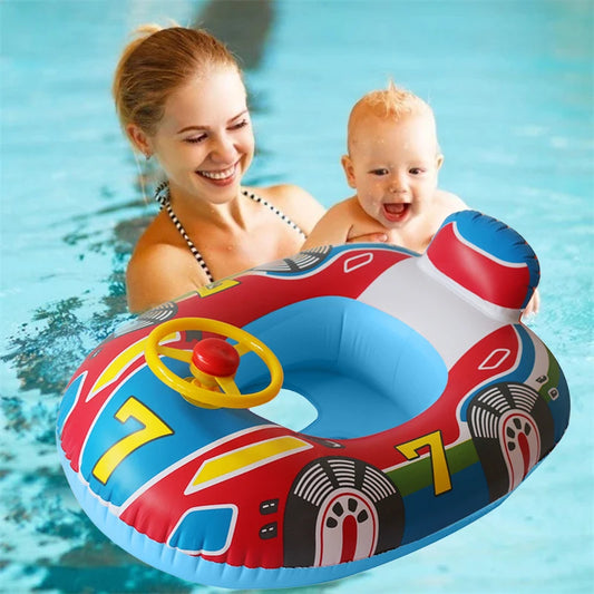 Inflatable Baby Swim Ring - Toddler Float Seat for Water Fun