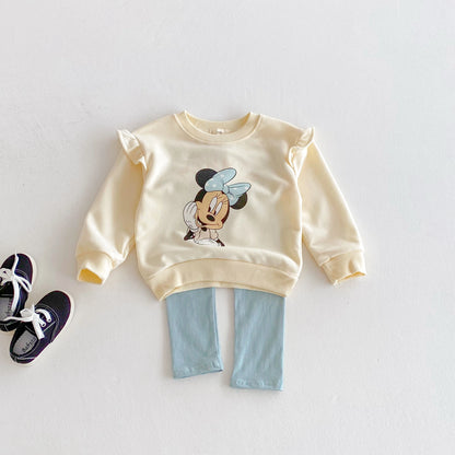 Mickey Mouse Hoodie and Pants Set for Girls