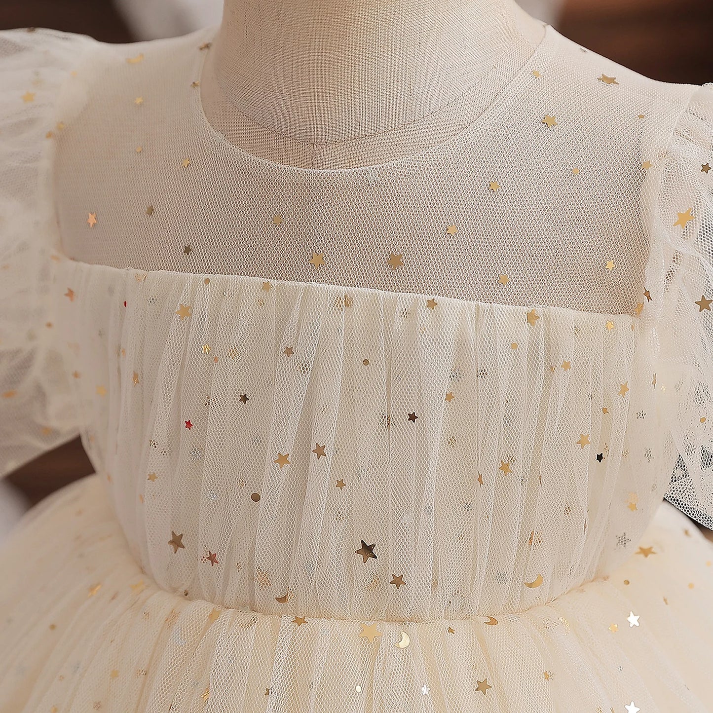 Floral Embroidery Lace Baby Dress for Girls 0-5T