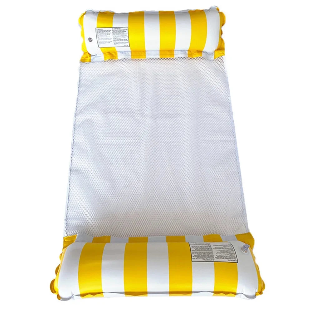 Inflatable Hammock Pool Float - Two Tube Folding Design