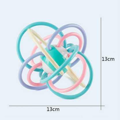 Montessori Sensory Rattle Teether for Infants 0-12 Months