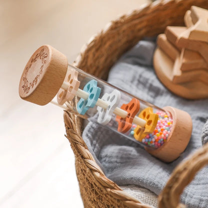 Montessori Rain Stick Rattle - Sensory Toy for Babies