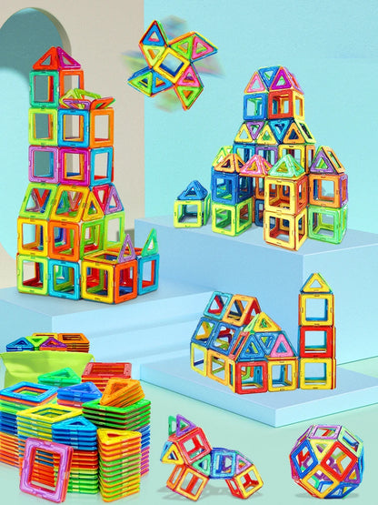 Medium Magnetic Building Blocks for STEM Learning fun