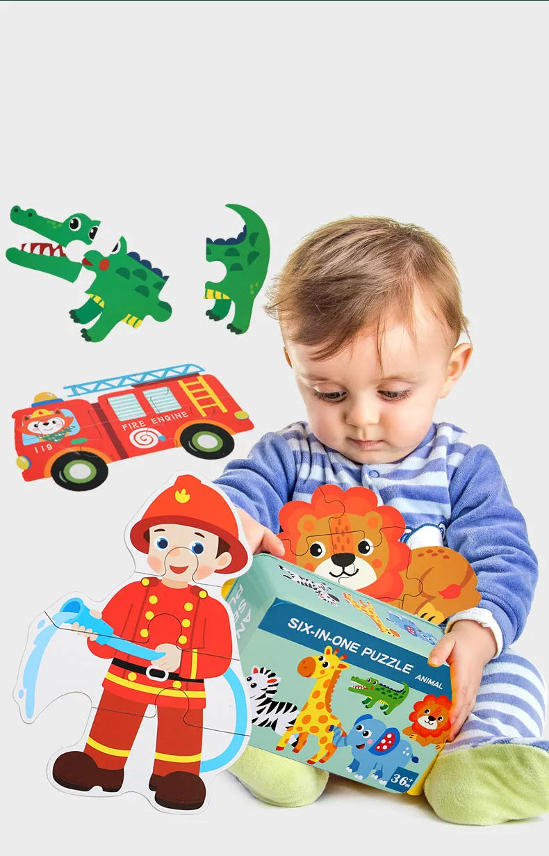 Alphabet and Number Wooden Puzzle for Toddlers 1-3 Years