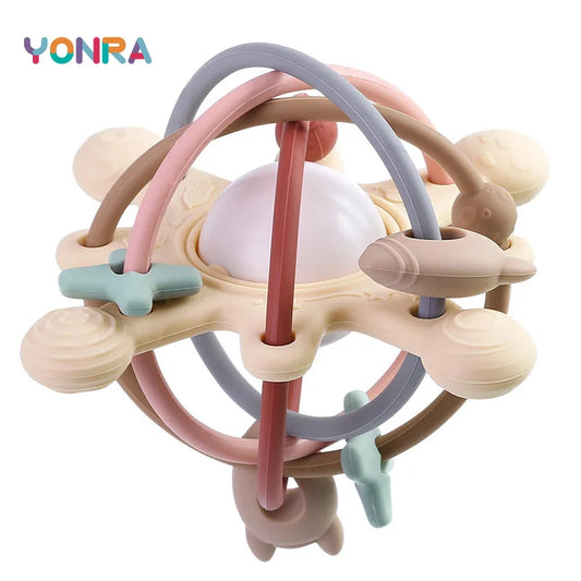 Montessori Silicone Teether Ball for Babies 0-36 Months